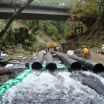 Bypass Pipes beneath AquaDams, Seattle WA 2010